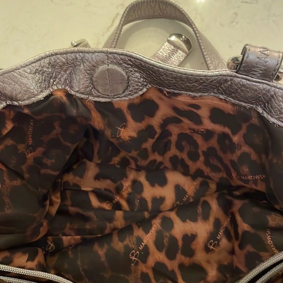 84. B t Shoulder Silver Shoulder Leather Bag  with unique buckle ties - Picture 11 of 16